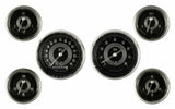 Classic Instruments analog dash gauge set black silver