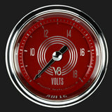 V8 Red Steelie 2 1/8" Voltage Gauge V8RS130SHC