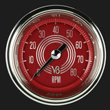 V8 Red Steelie 2 1/8" Tachometer V8RS183SHC