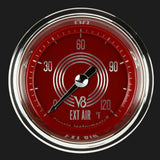 V8 Red Steelie 2 1/8" Outside Air Temp. Gauge V8RS199SHC
