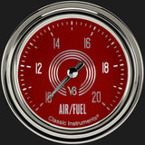 V8 Red Steelie 2 5/8" Air Fuel Ratio Gauge V8RS394SLC