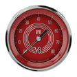 V8 Red Steelie 3 3/8" Tachometer V8RS80SHC