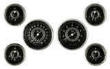 Classic Instruments analog dash gauge set black silver