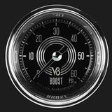 V8 Speedster 2 1/8" Boost Gauge, 60 psi V8SR143SHC