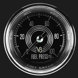 V8 Speedster 2 1/8" Fuel Pressure Gauge, 100 psi V8SR146SHC