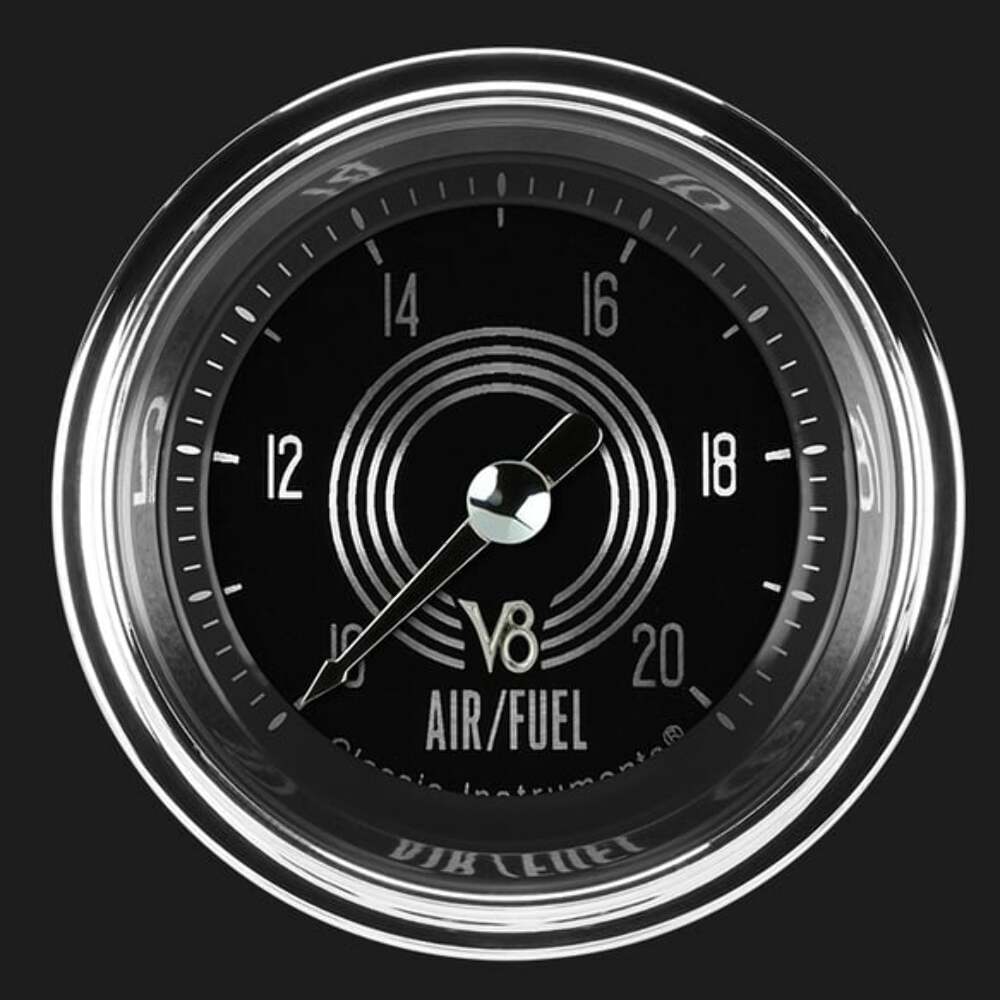 t V8 Speedster 2 1/8" Air Fuel Ratio Gauge V8SR194SHC Classic Instruments
