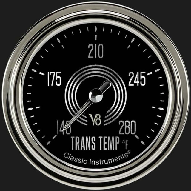 V8 Speedster 2 5/8" Transmission Temperature Gauge V8SR327SLC