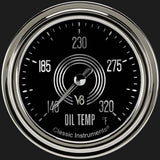 V8 Speedster 2 5/8" Oil Temperature Gauge V8SR328SLC