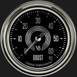 V8 Speedster 2 5/8" Boost Gauge, 60 psi V8SR343SLC