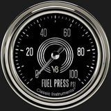 V8 Speedster 2 5/8" Fuel Pressure Gauge, 100 psi V8SR346SLC