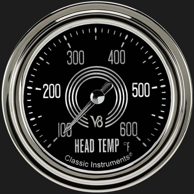 V8 Speedster 2 5/8" Cylinder Head Temp. Gauge V8SR397SLC