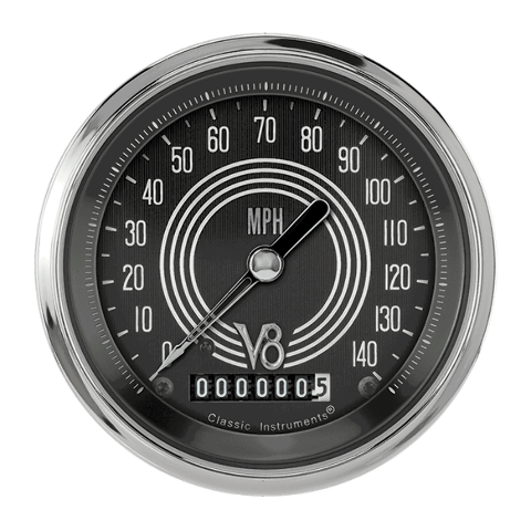 V8 Speedster 3 3/8" Speedometer V8SR55SHC