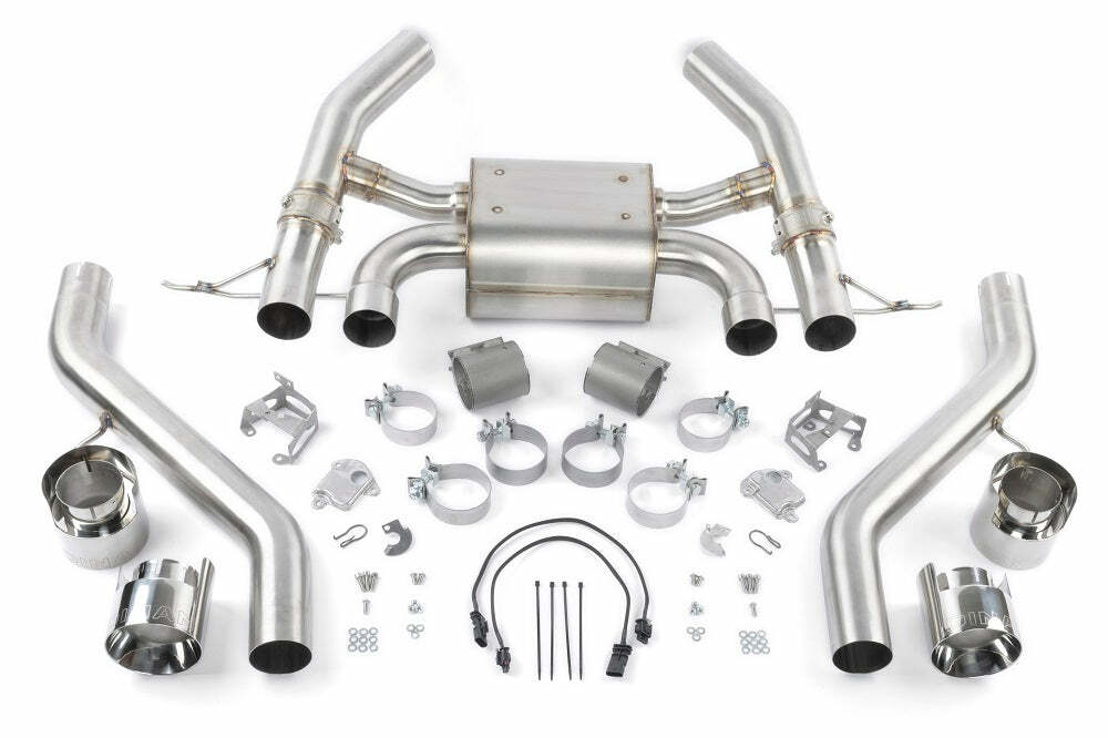 Valved Axle-Back Exhaust Fits 2023-2024 Bmw M2 Stainless Polished Tips-D660-0100 BMW performance stainless steel