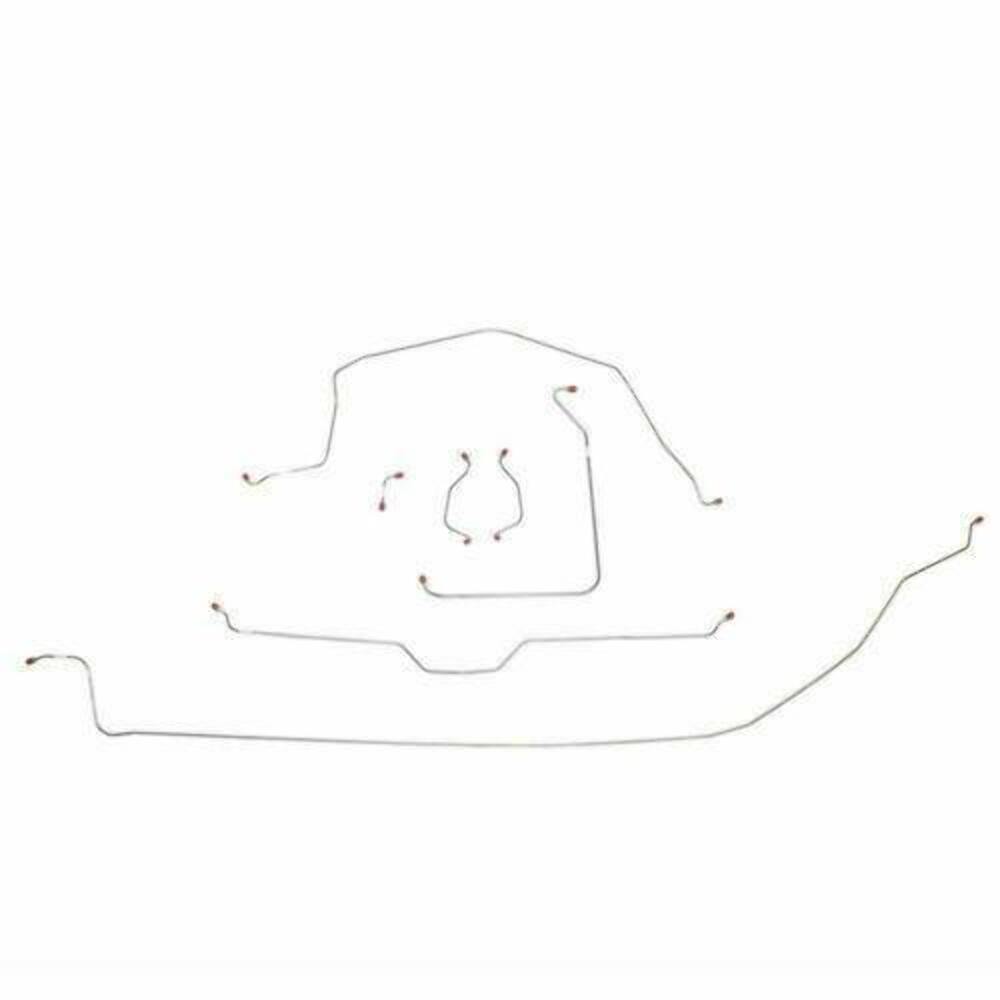 Brake Line Kit For 63-64 Chevy Corvette with Manual Brakes Complete Steel Fine L