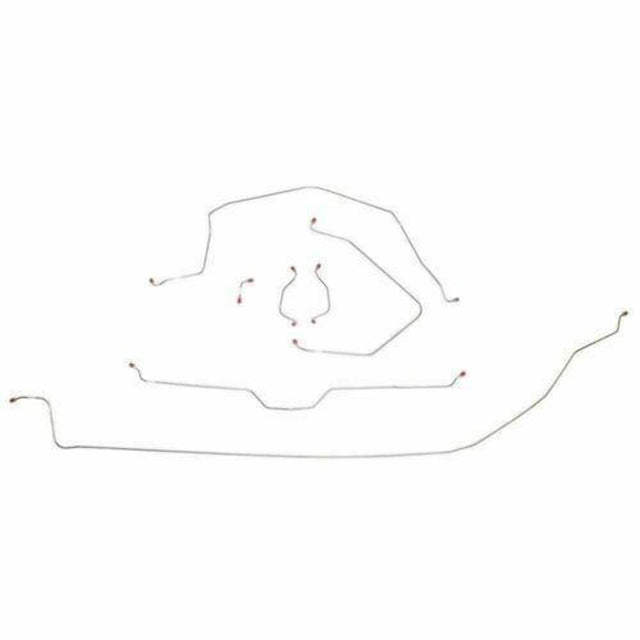 Complete Brake Line Kit for 1963-1964 ABS drum brakes stainless steel