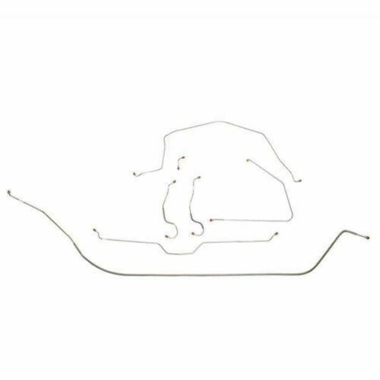 Brake Line Kit For 65-66 Corvette with Power Brakes 1/4 Inch Intermediate Line C