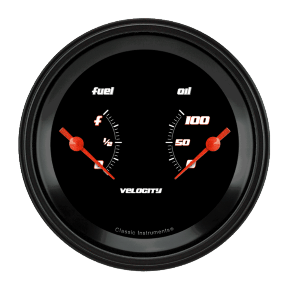 Velocity Black 3 3/8" Dual VS72BBLF