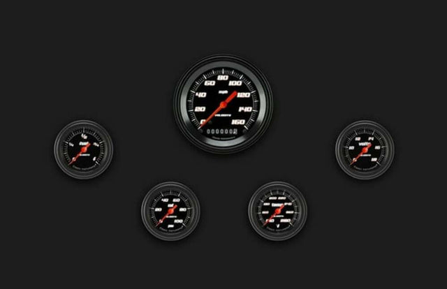 Velocity Black Five Gauge Set 100 VS100BBLF