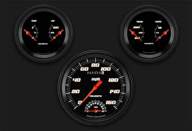 Velocity Black Series Three Gauge Set VS61BBLF