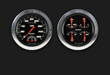 Velocity Series Black 1954-55 Chevy Truck Package w/ Speedtachular CT54VSB62 dash gauge cluster