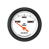 Velocity White 2 1/8" Oil Temp VS28WBLF