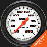 Velocity White 2 5/8" Stock Eliminator Temp. Gauge VS329WBPF