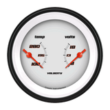 Velocity White 3 3/8" Dual VS74WBLF