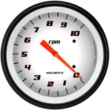 Velocity White 4 5/8" Tachometer VS71WBLF
