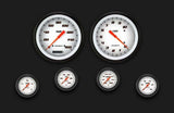 Velocity White Six Gauge Set 151 VS151WBLF