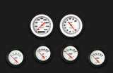 Velocity White Six Gauge Set 201 VS201WBLF