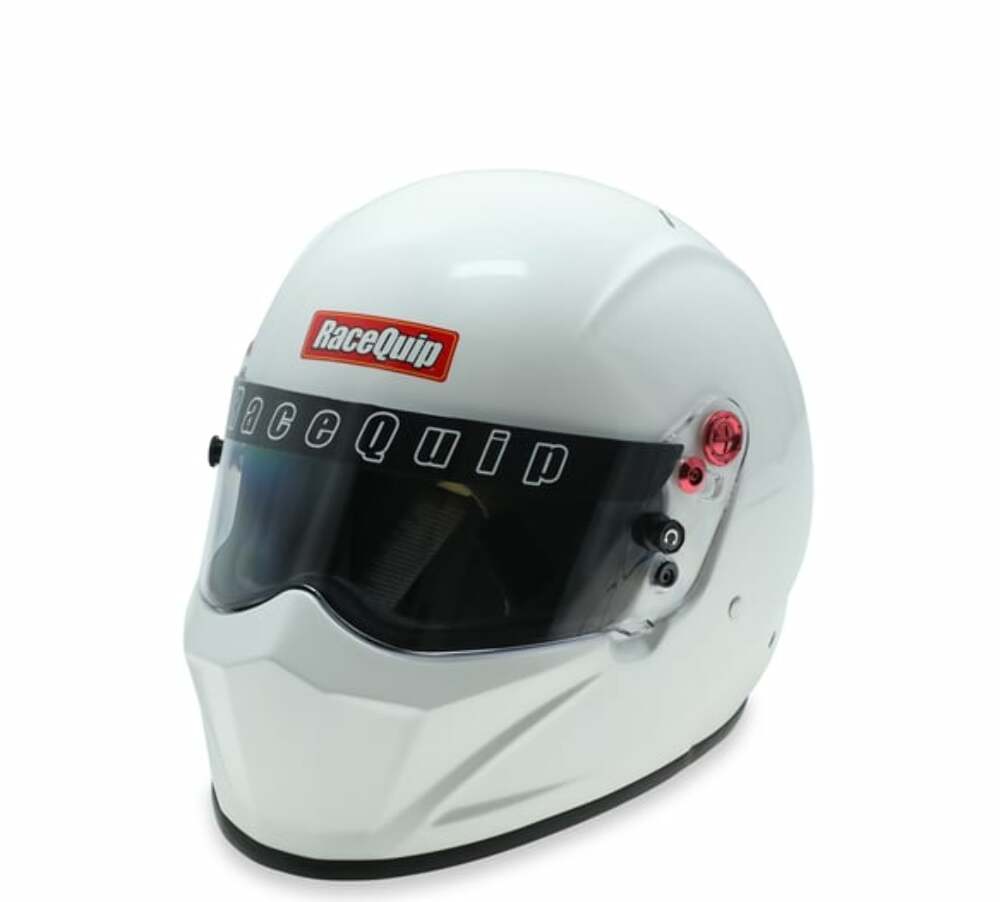 RaceQuip racing helmet red white Nomex adjustable large SA2020