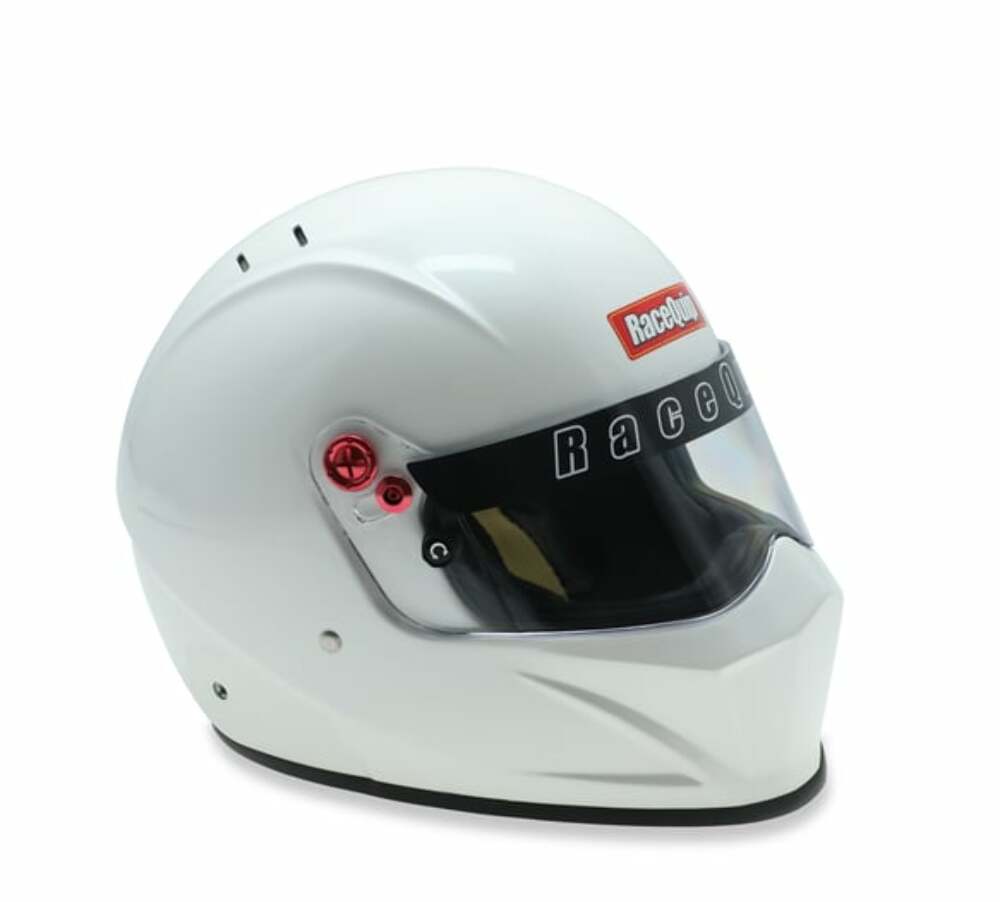 RaceQuip racing helmet red white Nomex adjustable large SA2020