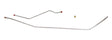 Fuel Line Kit for 1954 Chevy Corvette stainless steel