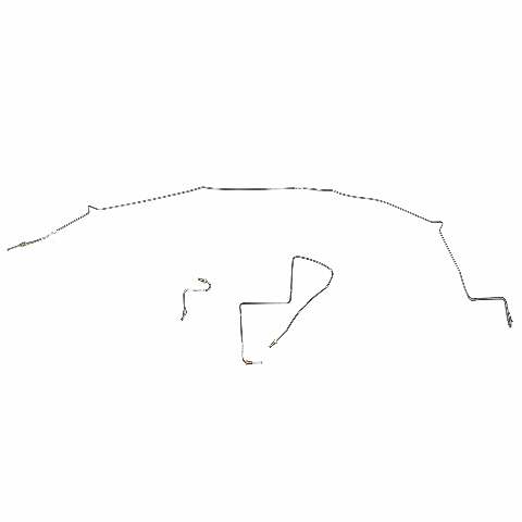 Brake Line for 1986-1987 Chevy Corvette Intermediate stainless steel