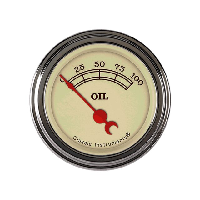 t Vintage 2 1/8" Oil Pressure VT81SLF Classic Instruments