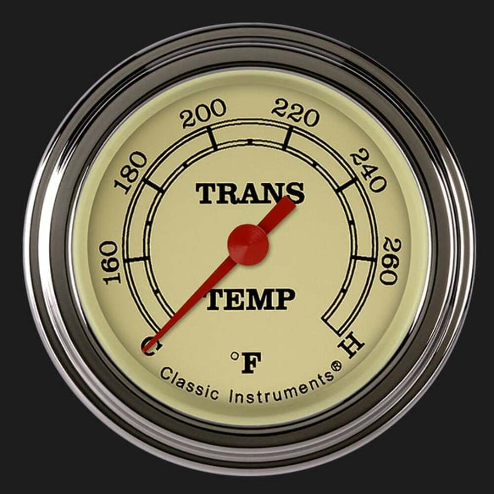 t Vintage 2 1/8" Transmission Temperature Gauge VT127SLF Classic Instruments