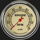 classic tachometer analog gauge VT383SLF