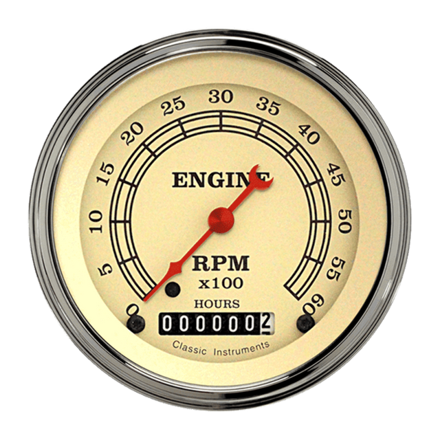 Classic Instruments Vintage 3 3/8" Tachometer VT60HSLF