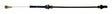 Jeep Vintage - Metal Black Accelerator Cable J5357931