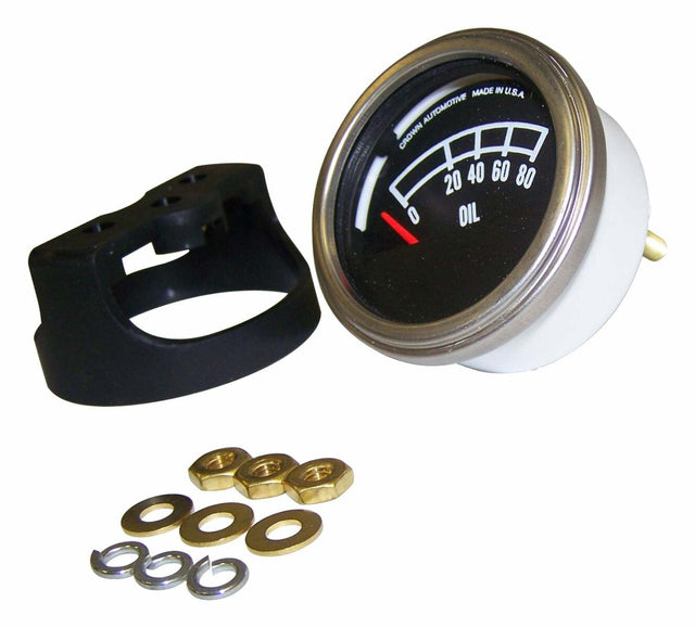 Jeep Vintage - Metal Black Oil Pressure Gauge J5460640