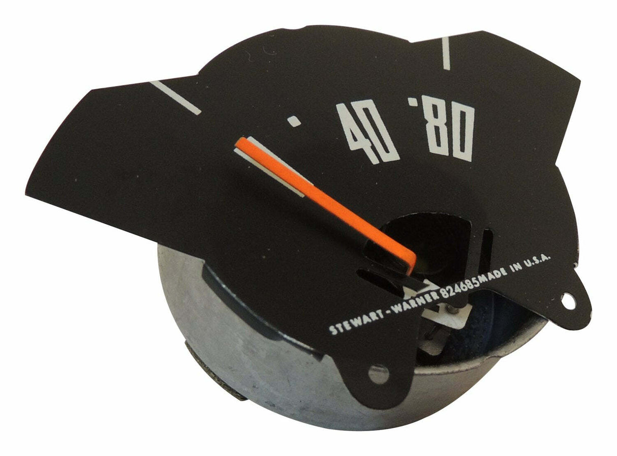 t Vintage - Metal Black Oil Pressure Gauge - J8122473 Crown Automotive