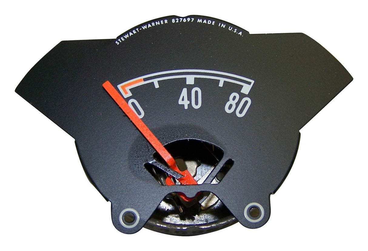 t Vintage - Metal Black Oil Pressure Gauge - J8126929 Crown Automotive