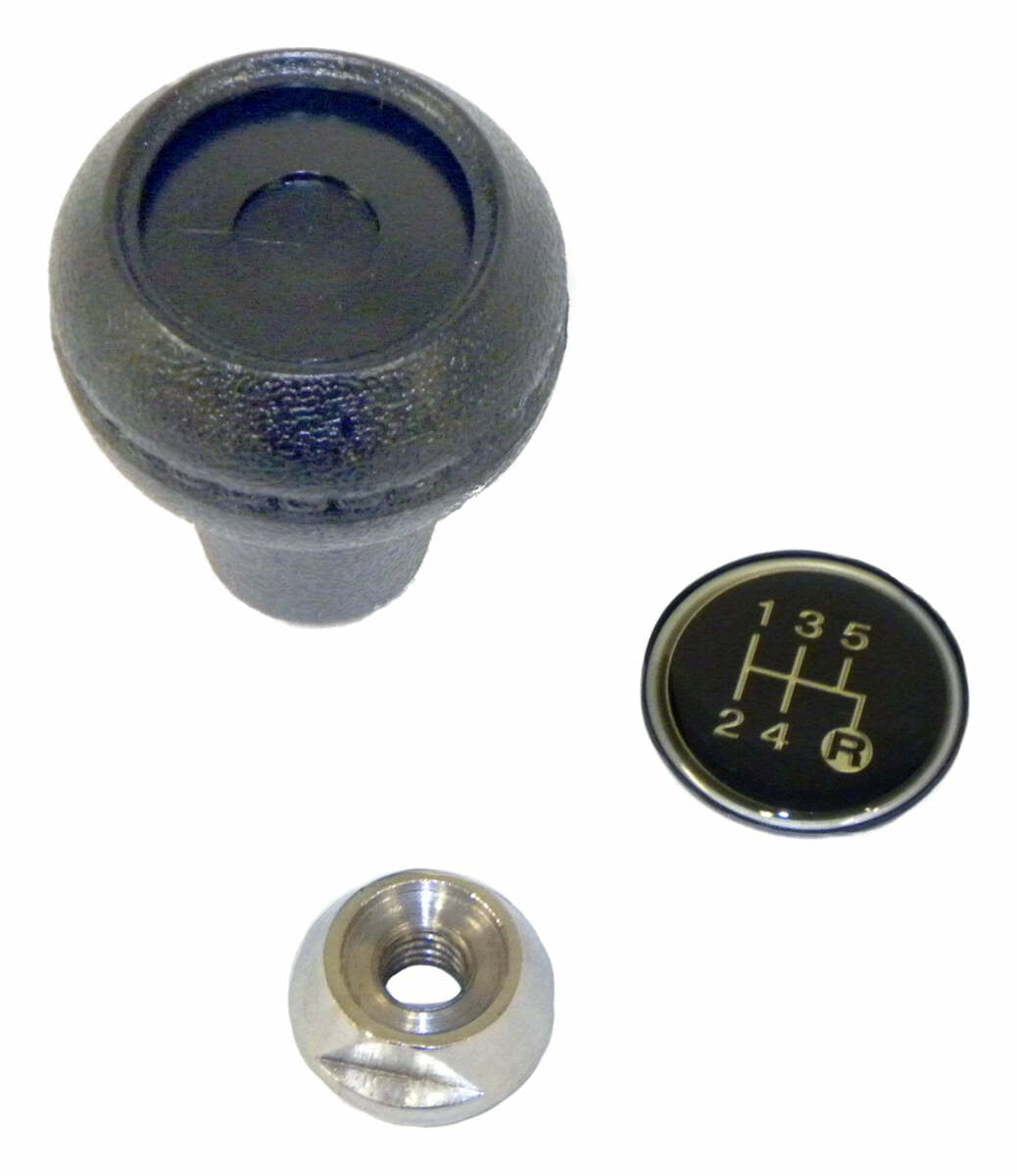 t Vintage - Metal Black Shift Knob Kit - 3241073K Crown Automotive