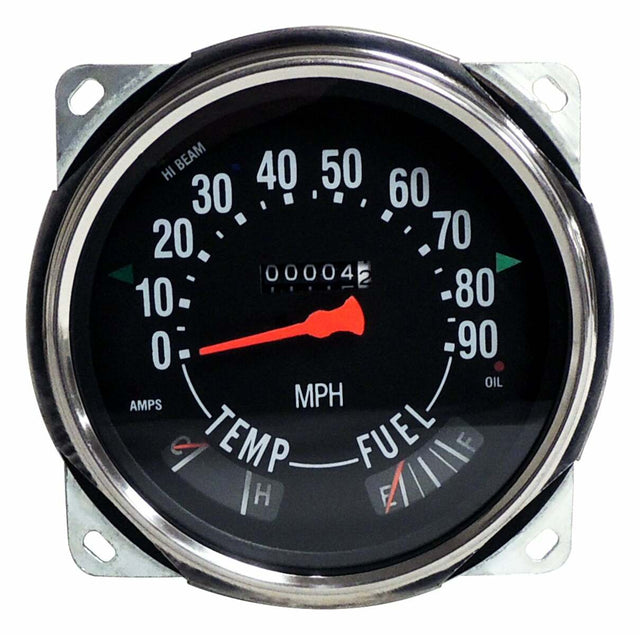 Jeep Vintage - Metal Black Speedometer Assembly - 914845