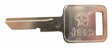 Jeep Vintage - Metal Silver Key Blank - 3641914