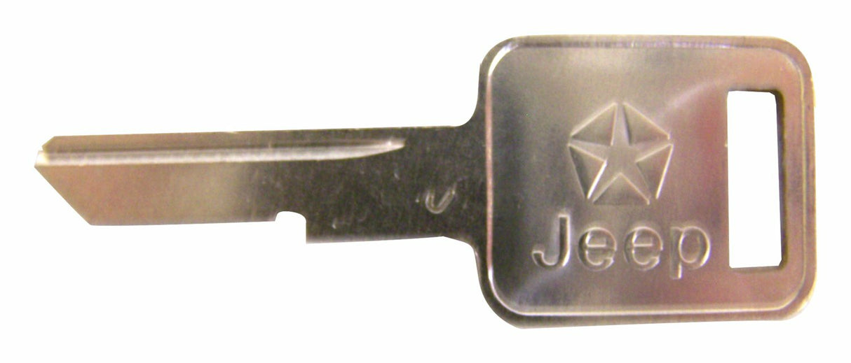 Jeep Vintage - Metal Silver Key Blank - 3641914