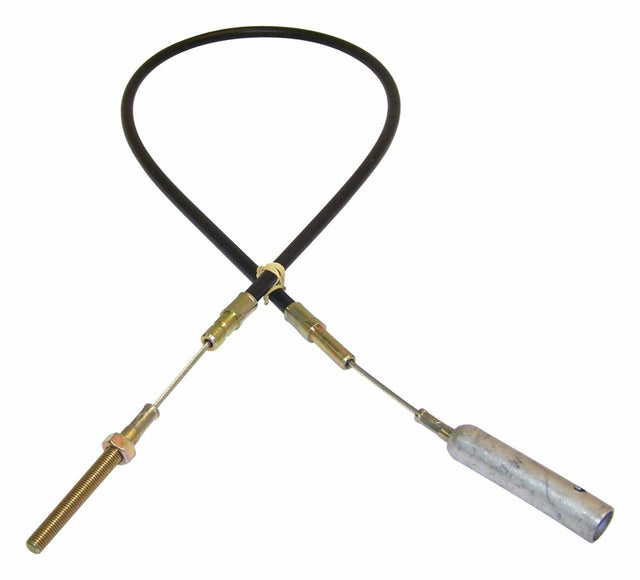 Vintage - Metal Silver Parking Brake Cable steel black J0640353