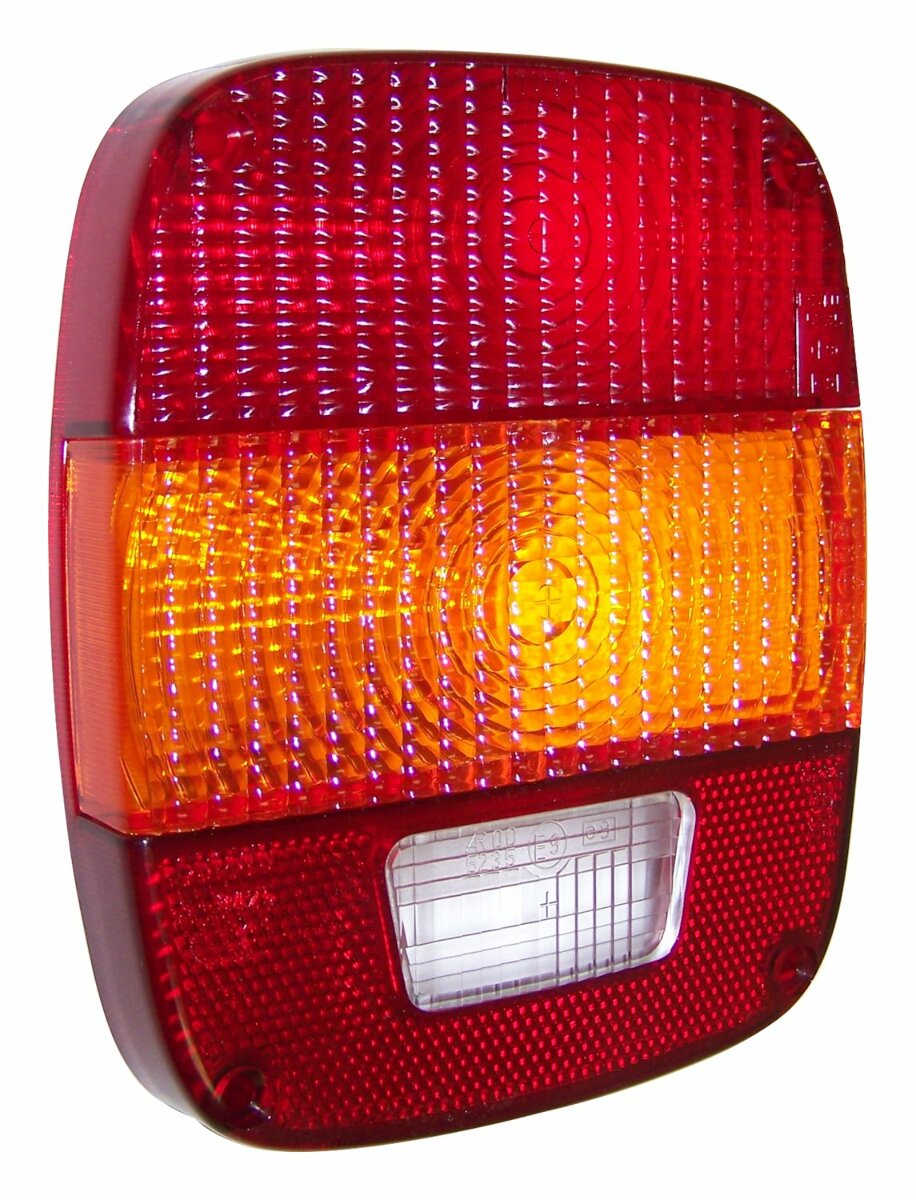 t Vintage - Plastic Red Tail Light Lens - 83501003 Crown Automotive