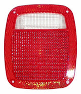 Vintage - Plastic Red tail light assembly Lens J8129642