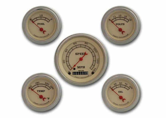 t vintage-series-five-gauge-set-vt00slf Classic Instruments